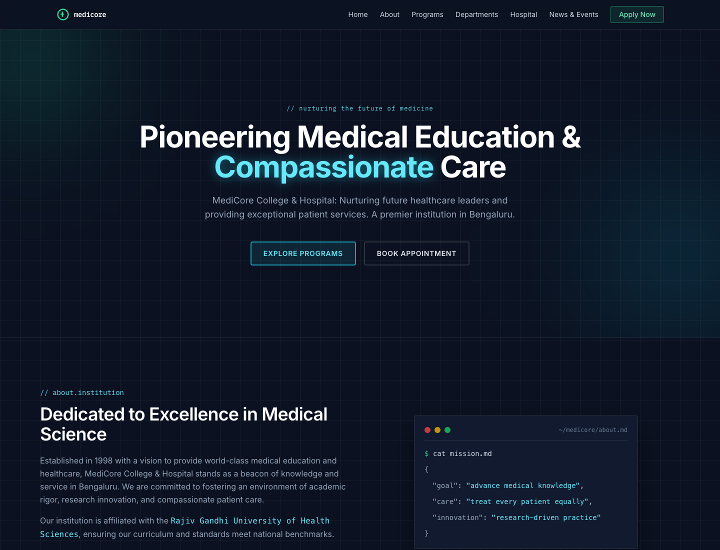 MediCore Terminal