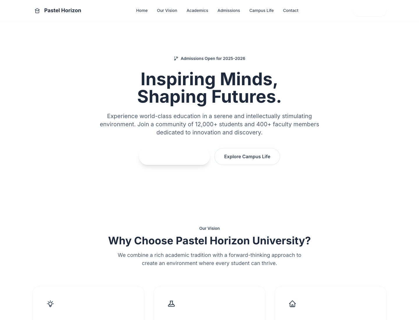 Pastel Horizon University
